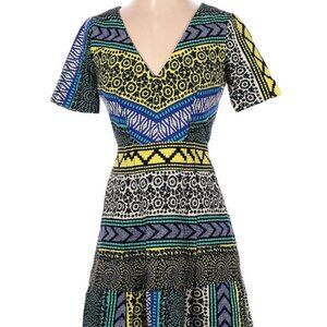Anthropologie: Plenty by Tracy Reese multi-color/print dress sz 6